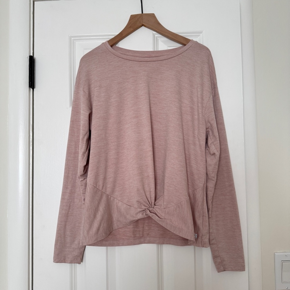Gapfit Brushed Tech Jersey Pink Long Sleeve Top XS Petite